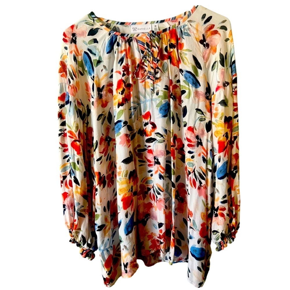 Rafaella Floral Print Blouse
